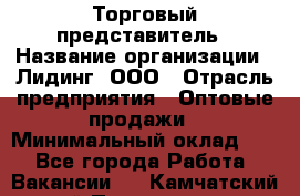 Торговый представитель › Название организации ­ Лидинг, ООО › Отрасль предприятия ­ Оптовые продажи › Минимальный оклад ­ 1 - Все города Работа » Вакансии   . Камчатский край,Петропавловск-Камчатский г.